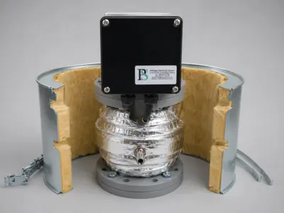 PREMAFLEX-Ventil mit elektrischer Beheizung und Isolierung